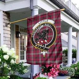 Scottish Little Tartan Flag with Family Crest - Tartan Garden Flag Scottish Plaid Tartan Plaid - ScotsTee - scotstee.com