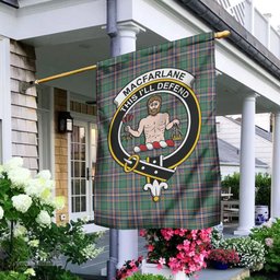 Scottish MacFarlane Hunting Ancient Tartan Flag with Family Crest - Tartan Garden Flag Scottish Plaid Tartan Plaid - ScotsTee - scotstee.com