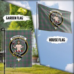 Scottish MacFarlane Hunting Ancient Tartan Flag with Family Crest - Tartan Garden Flag Scottish Plaid Tartan Plaid - ScotsTee - scotstee.com