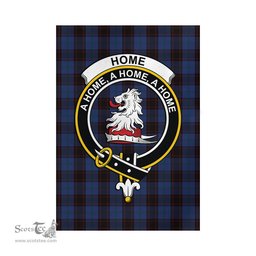 Scottish Home (Hume) Tartan Flag with Family Crest - Tartan Garden Flag Scottish Plaid Tartan Plaid - ScotsTee - scotstee.com