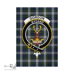 Scottish Gordon Dress Tartan Flag with Family Crest - Tartan Garden Flag Scottish Plaid Tartan Plaid - ScotsTee - scotstee.com