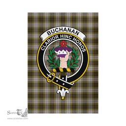 Scottish Buchanan Dress Tartan Flag with Family Crest - Tartan Garden Flag Scottish Plaid Tartan Plaid - ScotsTee - scotstee.com
