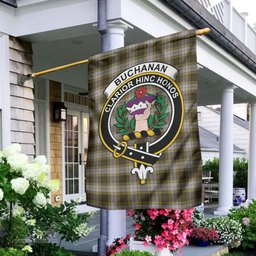 Scottish Buchanan Dress Tartan Flag with Family Crest - Tartan Garden Flag Scottish Plaid Tartan Plaid - ScotsTee - scotstee.com
