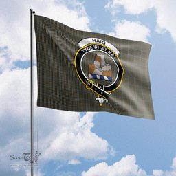 Scottish Haig Tartan Flag with Family Crest - Tartan Garden Flag Scottish Plaid Tartan Plaid - ScotsTee - scotstee.com