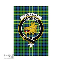 Scottish Campbell of Breadalbane Ancient Tartan Flag with Family Crest - Tartan Garden Flag Scottish Plaid Tartan Plaid - ScotsTee - scotstee.com