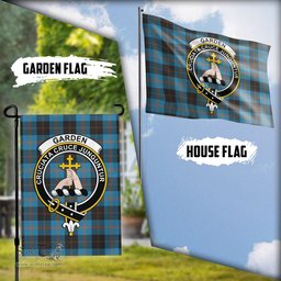 Scottish Garden Tartan Flag with Family Crest - Tartan Garden Flag Scottish Plaid Tartan Plaid - ScotsTee - scotstee.com