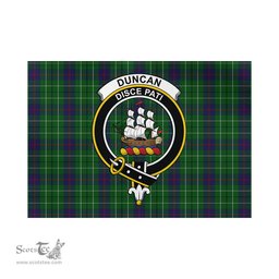 Scottish Duncan Tartan Flag with Family Crest - Tartan Garden Flag Scottish Plaid Tartan Plaid - ScotsTee - scotstee.com