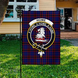 Scottish Home Modern Tartan Flag with Family Crest - Tartan Garden Flag Scottish Plaid Tartan Plaid - ScotsTee - scotstee.com