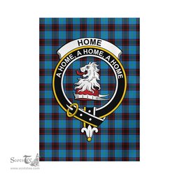 Scottish Home Ancient Tartan Flag with Family Crest - Tartan Garden Flag Scottish Plaid Tartan Plaid - ScotsTee - scotstee.com