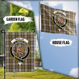 Scottish Baillie Dress Tartan Flag with Family Crest - Tartan Garden Flag Scottish Plaid Tartan Plaid - ScotsTee - scotstee.com