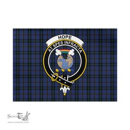 Scottish Hope (Vere-Weir) Tartan Flag with Family Crest - Tartan Garden Flag Scottish Plaid Tartan Plaid - ScotsTee - scotstee.com