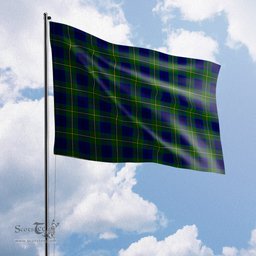 Scottish Johnstone-Johnston Modern Tartan Flag - Tartan Garden Flag Scottish Plaid Tartan Plaid - ScotsTee - scotstee.com