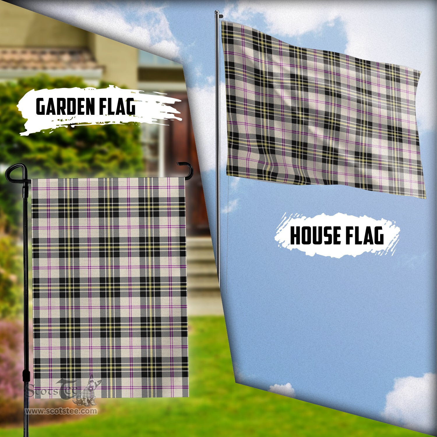 Scottish MacPherson Dress Ancient Tartan Flag - Tartan Garden Flag Scottish Plaid Tartan Plaid - ScotsTee - scotstee.com