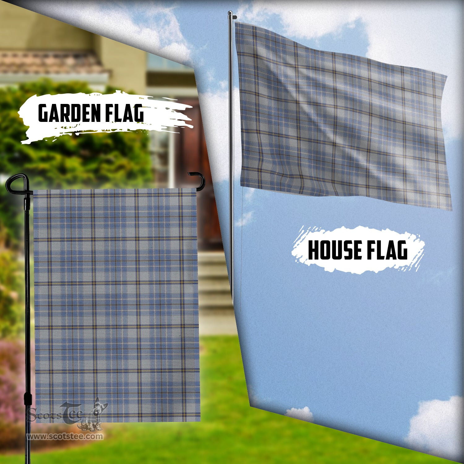 Scottish Tweedie Tartan Flag - Tartan Garden Flag Scottish Plaid Tartan Plaid - ScotsTee - scotstee.com