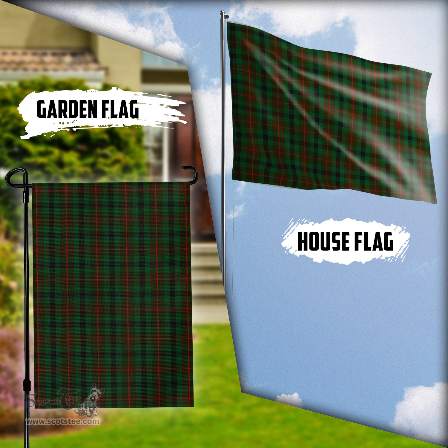 Scottish Tennant Tartan Flag - Tartan Garden Flag Scottish Plaid Tartan Plaid - ScotsTee - scotstee.com