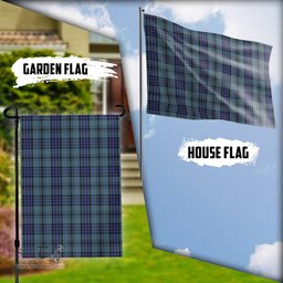 Scottish Hannay Blue Tartan Flag - Tartan Garden Flag Scottish Plaid Tartan Plaid - ScotsTee - scotstee.com