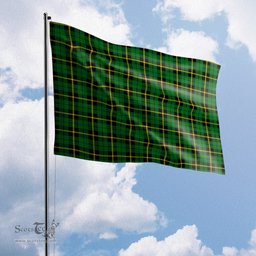 Scottish Wallace Hunting Green Tartan Flag - Tartan Garden Flag Scottish Plaid Tartan Plaid - ScotsTee - scotstee.com