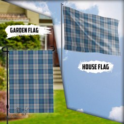 Scottish Menzies Dress Blue and White Tartan Flag - Tartan Garden Flag Scottish Plaid Tartan Plaid - ScotsTee - scotstee.com