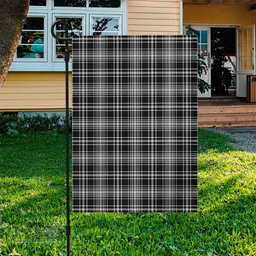 Scottish MacLean Black and White Tartan Flag - Tartan Garden Flag Scottish Plaid Tartan Plaid - ScotsTee - scotstee.com