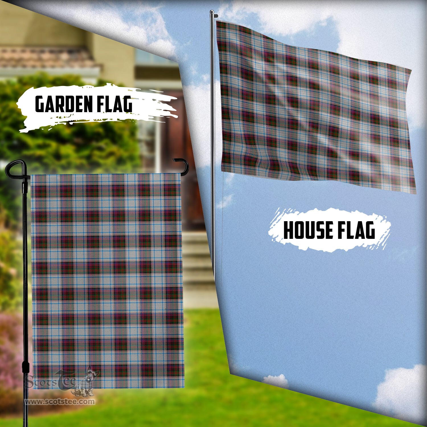 Scottish MacDonald Dress Ancient County Ireland Tartan Flag - Tartan Garden Flag Scottish Plaid Tartan Plaid - ScotsTee - scotstee.com