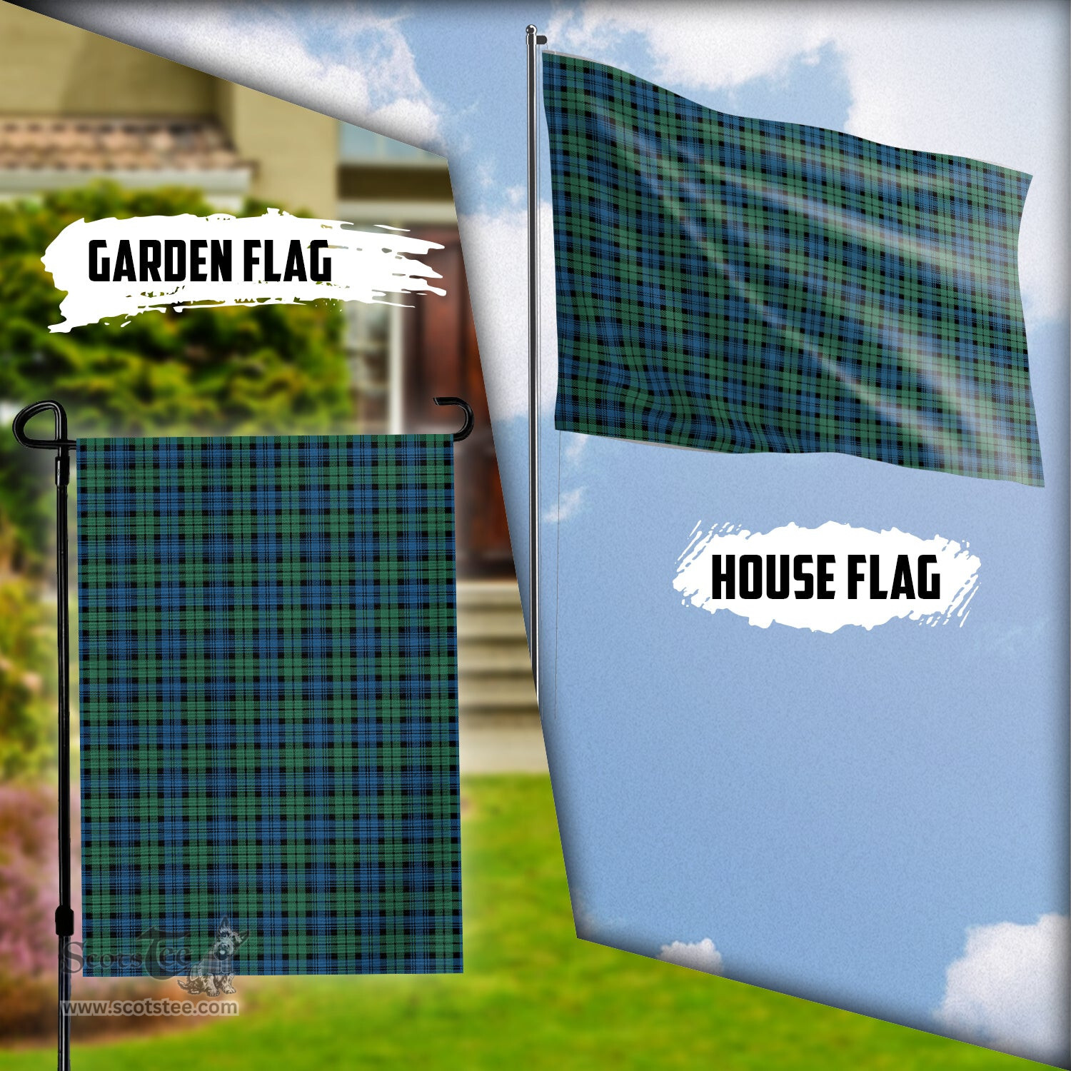 Scottish Campbell Ancient #02 Tartan Flag - Tartan Garden Flag Scottish Plaid Tartan Plaid - ScotsTee - scotstee.com