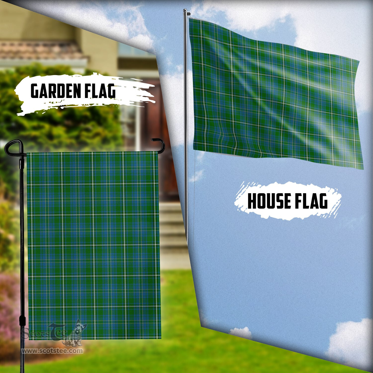 Scottish Hay Hunting Tartan Flag - Tartan Garden Flag Scottish Plaid Tartan Plaid - ScotsTee - scotstee.com