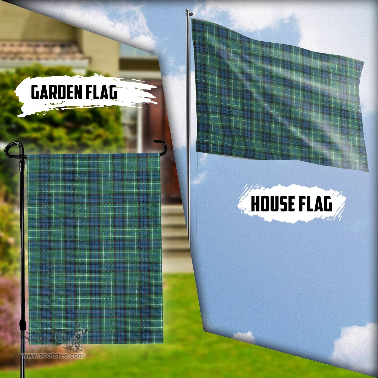 Scottish MacNeil of Colonsay Ancient Tartan Flag - Tartan Garden Flag Scottish Plaid Tartan Plaid - ScotsTee - scotstee.com