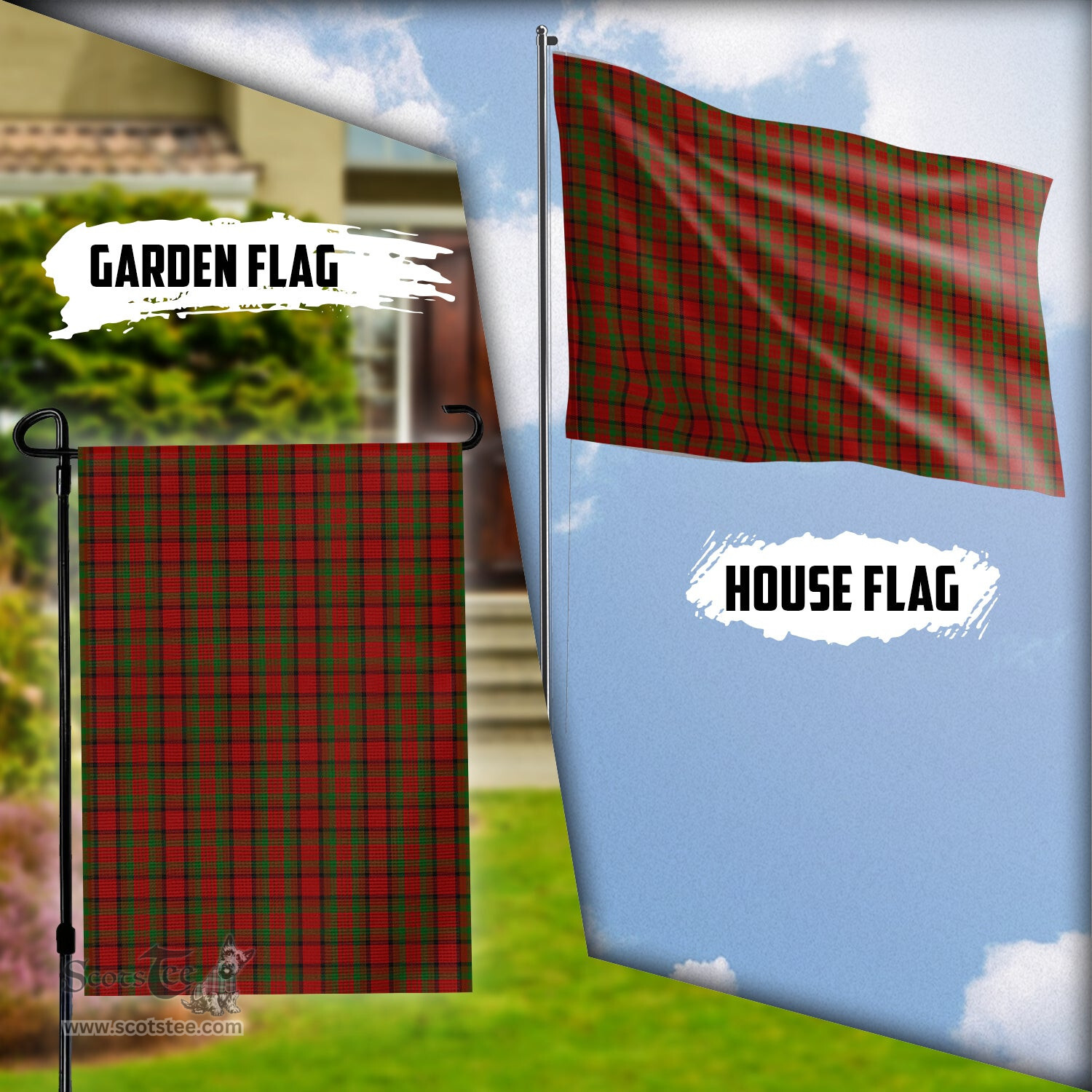 Scottish Tipperary County Ireland Tartan Flag - Tartan Garden Flag Scottish Plaid Tartan Plaid - ScotsTee - scotstee.com