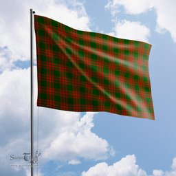 Scottish Menzies Green Modern Tartan Flag - Tartan Garden Flag Scottish Plaid Tartan Plaid - ScotsTee - scotstee.com