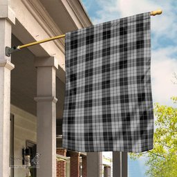 Scottish MacLeod Black and White Tartan Flag - Tartan Garden Flag Scottish Plaid Tartan Plaid - ScotsTee - scotstee.com