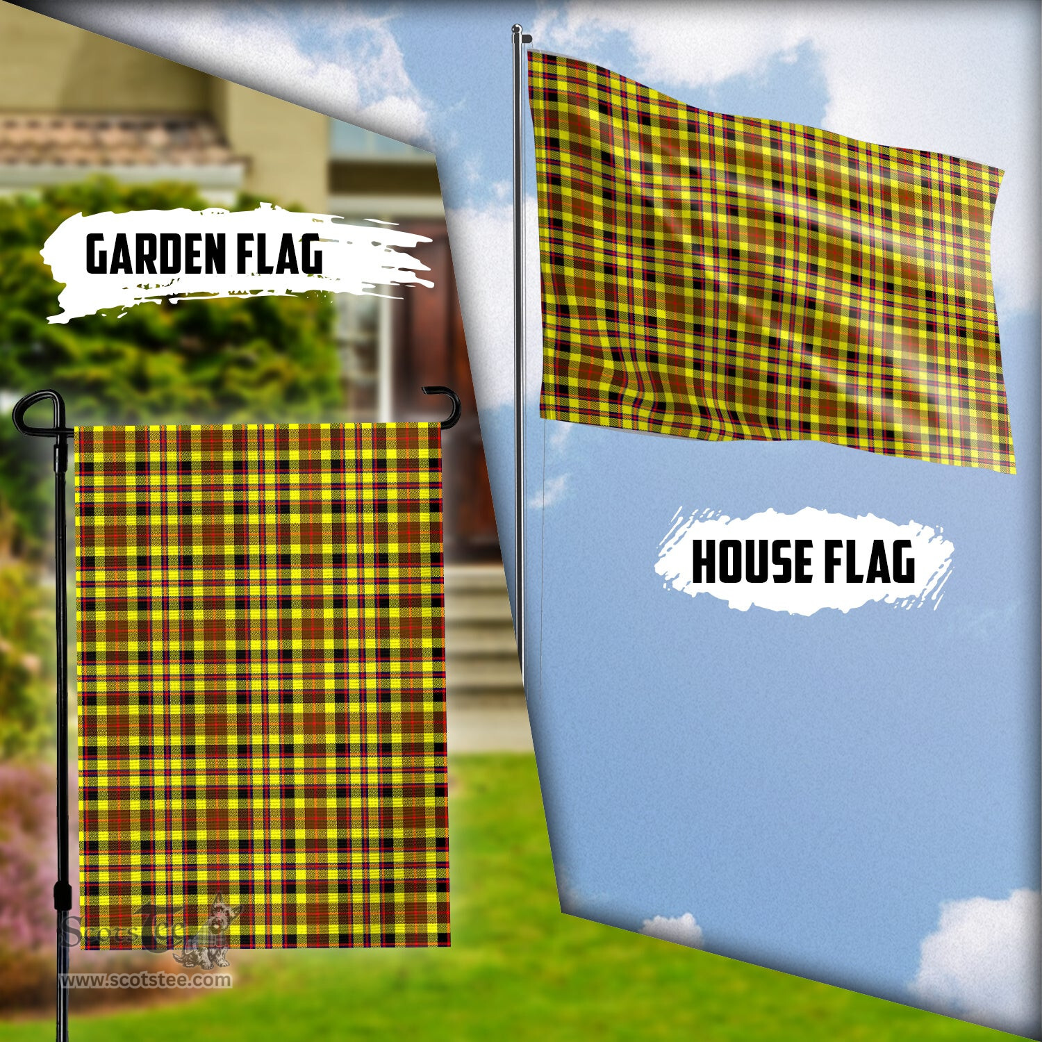 Scottish Jardine Modern Tartan Flag - Tartan Garden Flag Scottish Plaid Tartan Plaid - ScotsTee - scotstee.com