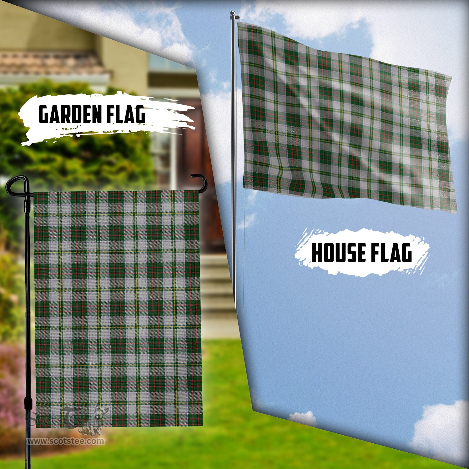 Scottish Taylor Dress Tartan Flag - Tartan Garden Flag Scottish Plaid Tartan Plaid - ScotsTee - scotstee.com