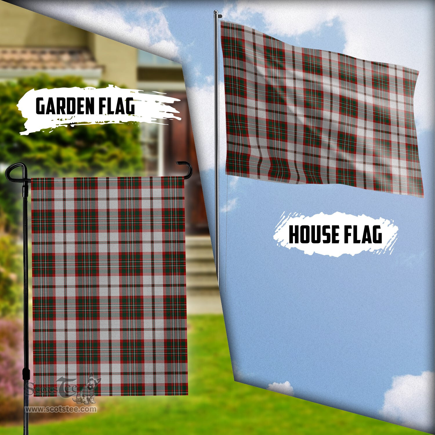 Scottish Scott Dress Tartan Flag - Tartan Garden Flag Scottish Plaid Tartan Plaid - ScotsTee - scotstee.com