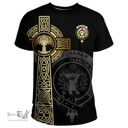 Scottish Buchanan Clan Tartan T-shirt - Celtic Tree Of Life Style Scottish Plaid Tartan Plaid