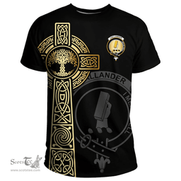 Scottish Callander Clan Tartan T-shirt - Celtic Tree Of Life Style Scottish Plaid Tartan Plaid