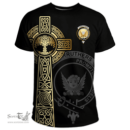 Scottish Carruthers Clan Tartan T-shirt - Celtic Tree Of Life Style Scottish Plaid Tartan Plaid