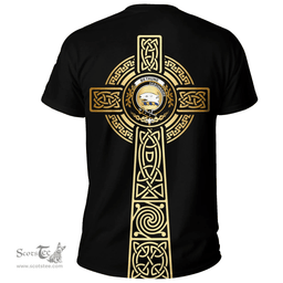 Scottish Bethune Clan Tartan T-shirt - Celtic Tree Of Life Style Scottish Plaid Tartan Plaid