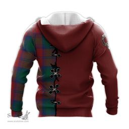 Scottish Auchinleck Clan Tartan Hoodie - Lion Rampant And Celtic Thistle Style Scottish Plaid Tartan Plaid