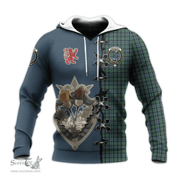 Scottish Arbuthnot Clan Tartan Hoodie - Lion Rampant And Celtic Thistle Style Scottish Plaid Tartan Plaid