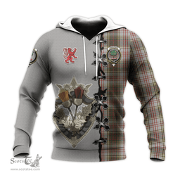 Scottish Anderson Dress Clan Tartan Hoodie - Lion Rampant And Celtic Thistle Style Scottish Plaid Tartan Plaid