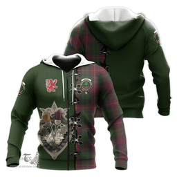 Scottish Cairns Clan Tartan Hoodie - Lion Rampant And Celtic Thistle Style Scottish Plaid Tartan Plaid