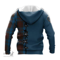 Scottish Cameron Hunting Clan Tartan Hoodie - Lion Rampant And Celtic Thistle Style Scottish Plaid Tartan Plaid
