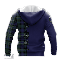 Scottish Arbuthnot Modern Clan Tartan Hoodie - Lion Rampant And Celtic Thistle Style Scottish Plaid Tartan Plaid