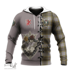 Scottish Buchanan Dress Clan Tartan Hoodie - Lion Rampant And Celtic Thistle Style Scottish Plaid Tartan Plaid