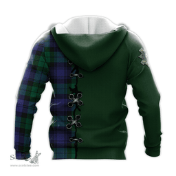 Scottish Black Watch Modern of Canada Clan Tartan Hoodie - Lion Rampant And Celtic Thistle Style Scottish Plaid Tartan Plaid