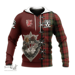 Scottish Blackstock Red Dress Clan Tartan Hoodie - Lion Rampant And Celtic Thistle Style Scottish Plaid Tartan Plaid