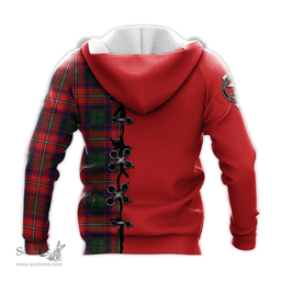 Scottish Belshes Clan Tartan Hoodie - Lion Rampant And Celtic Thistle Style Scottish Plaid Tartan Plaid