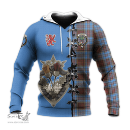 Scottish Anderson Modern Clan Tartan Hoodie - Lion Rampant And Celtic Thistle Style Scottish Plaid Tartan Plaid