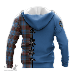 Scottish Anderson Modern Clan Tartan Hoodie - Lion Rampant And Celtic Thistle Style Scottish Plaid Tartan Plaid
