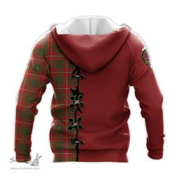 Scottish Bruce Modern Clan Tartan Hoodie - Lion Rampant And Celtic Thistle Style Scottish Plaid Tartan Plaid